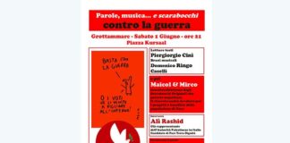 A Grottammare parole, musica e… “scarabocchi” contro la guerra