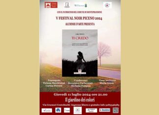 Festival Noir Piceno, Ciro Pinto presenta “Ti credo” al Giardino dei Colori di Centobuchi