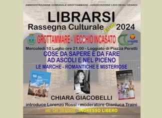 Rassegna Culturale “Librarsi”, il 10 luglio arriva a Grottammare la scrittrice e giornalista Chiara Giacobelli