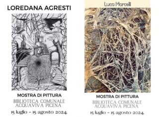 “La magia dell’arte”, le opere di Loredana Agresti e Luca Marcelli in mostra ad Acquaviva Picena