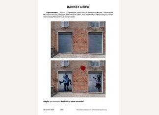 Banksy a Ripatransone, meglio di due serrande