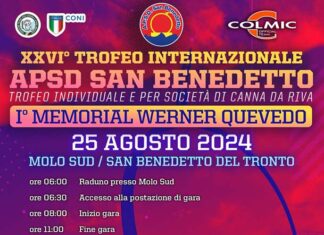 Pesca, “Trofeo internazionale di canna da riva – I Memorial Werner Quevedo” il 25 agosto al Molo Sud