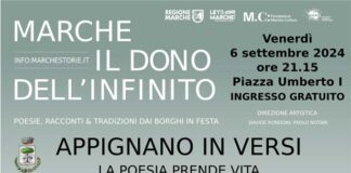 “Appignano in versi. La poesia prende vita”, spettacolo multisensoriale il 6 settembre in Piazza Umberto I