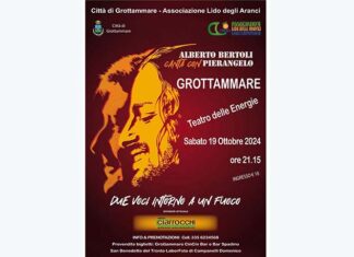“Due voci intorno a un fuoco”, Alberto Bertoli in concerto al Teatro delle Energie di Grottammare
