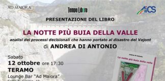 “La notte più buia della valle”, a Teramo la presentazione del libro di Andrea Di Antonio