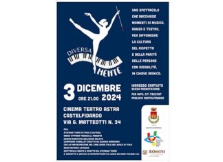 “DiversaMente” in scena il 3 dicembre a Castelfidardo: danza, teatro, musica e risate