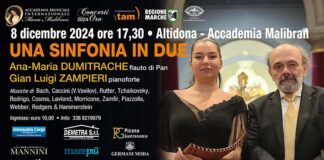 Concerti Oro, all’Accademia Malibran di Altidona “Una Sinfonia in Due” tra flauto di Pan e pianoforte