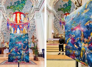 Il commovente dipinto di Mario Vespasiani alla patrona della Marina Militare