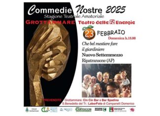 “Commedie Nostre” a Grottammare, in scena il Gruppo Teatrale “Nuovo Settemmezzo”