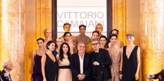 Vittorio Camaiani trionfa con la collezione dedicata alla Principessa Vittoria Colonna e all’artista futurista Boccioni