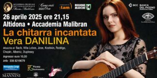 “La chitarra incantata”, Vera Danilina in concerto il 26 aprile all’Accademia Malibran di Altidona