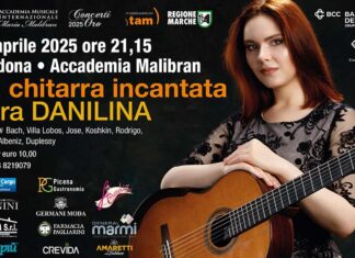 “La chitarra incantata”, Vera Danilina in concerto il 26 aprile all’Accademia Malibran di Altidona