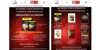 Alchimie d’Arte apre il VI Festival Noir Piceno con il giallo di Armando Guarino