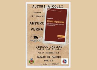 Autori a Colli, il professore Arturo Verna presenta il saggio “Ritorno a Parmenide”