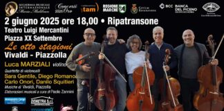 “Le Otto Stagioni”, un viaggio musicale inedito tra Vivaldi e Piazzolla al Teatro Mercantini di Ripatransone
