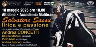 “Lirica e Passione”, alla Malibran di Altidona una serata dedicata al baritono Salvatore Sassu