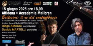 “Bottesini: il re del contrabbasso”, Diego Amadio e Davide Martelli in concerto all’Accademia Malibran