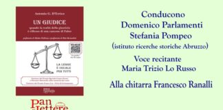 Alchimie d’Arte, Antonio Gerardo D’Errico presenta “Un giudice” al GiovArti di Centobuchi