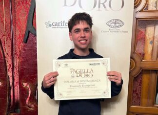 Pagella d’Oro Carifermo 2025, Emanuele Evangelisti premiato per il Liceo Scientifico “Rosetti”