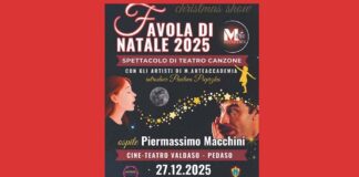 Pedaso, il teatro canzone protagonista al Christmas Show. Ospite d’onore Piero Massimo Macchini
