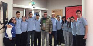 Centobuchi Bridge, il sindaco Sergio Loggi in visita alla squadra Under 16