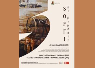 “Soffi di memoria” di Mascia Lanciotti in scena al Mercantini di Ripatransone