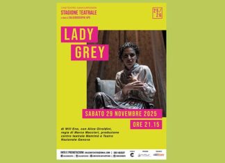 “Lady Grey” in scena venerdì 23 gennaio al Cineteatro San Filippo Neri