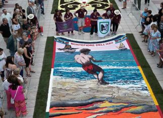 L’Infiorata di Montefiore dell’Aso invitata a rappresentare l’Italia al Festival di Singapore