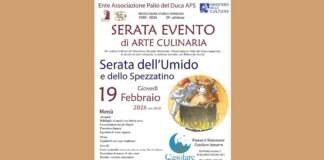 Arte culinaria e storia nella “Serata dell’umido” organizzata dall’Associazione Palio del Duca
