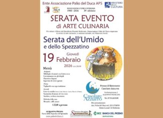 Arte culinaria e storia nella “Serata dell’umido” organizzata dall’Associazione Palio del Duca