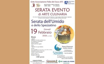 Arte culinaria e storia nella “Serata dell’umido” organizzata dall’Associazione Palio del Duca