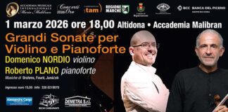 Concerti Oro 2026 alla Malibran di Altidona, apertura con le “Grandi Sonate” di Nordio e Plano