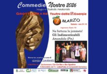 “Commedie Nostre”, la compagnia Gli Indimenticabili in scena il 7 marzo al Teatro delle Energie