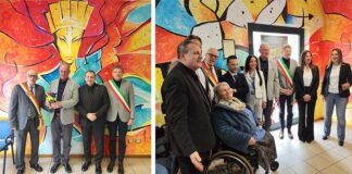 Un murale di 60 metri quadrati per ricordare le “morti bianche” : l’opera di Carlo Gentili inaugurata a Fermo