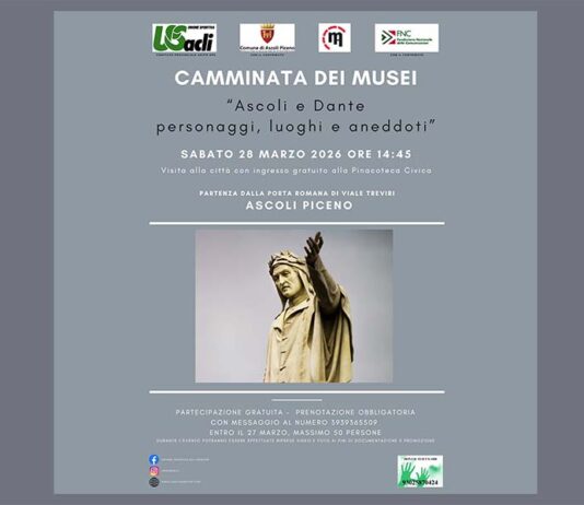 “Ascoli e Dante: personaggi luoghi e aneddoti”, appuntamento il 28 aprile