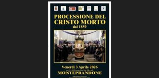 Monteprandone, importante riconoscimento per la Processione del Cristo Morto