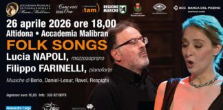 “Folk Songs” all’Accademia Malibran di Altidona con Lucia Napoli e Filippo Farinelli