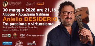 Alla Malibran di Altidona arriva la magia della chitarra di Aniello Desiderio