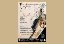 “Note su Tela” a Cupra Marittima: poesia, musica e pittura nella cornice di Villa Vinci Boccabianca