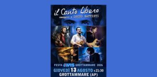 Conto alla rovescia per la Festa Avis di Grottammare. In scena “Il Canto Libero”, omaggio a Battisti